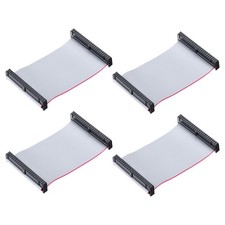 4 Pcs Flat Ribbon Cable, 2.54mm Pitch 63mm Width 10cm Long 50 Pin FC to FC