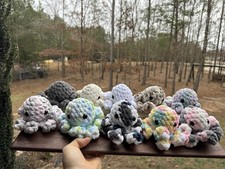 Chooses 1 Handmade One Crochet Octopus Stuffed Animal Fluffy Toy