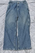 Vtg Y2K Nautica Carpenter Jeans Baggy Wide Leg Hip Hop 32x30