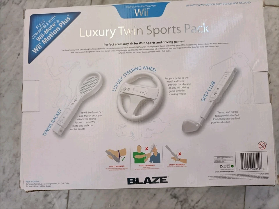 Luxury Twin Sports Pack Nintendo Wii Nuovo Colore Rosa - Immagine 2 di 2