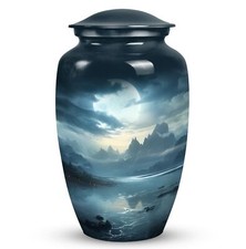 Mountains Large Urns Ashes Cremation Adult Women Funeral Urn 10inch