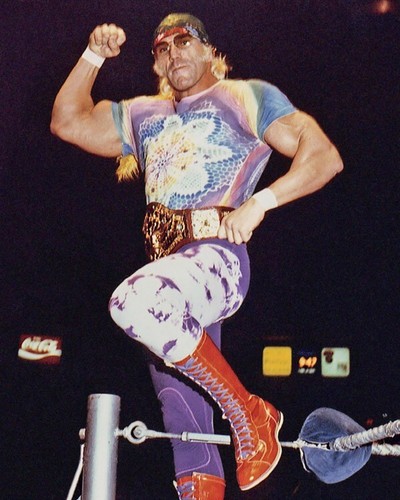 Pro Wrestler SUPERSTAR BILLY GRAHAM Glossy 8x10 Photo WWWF Champion Belt Print