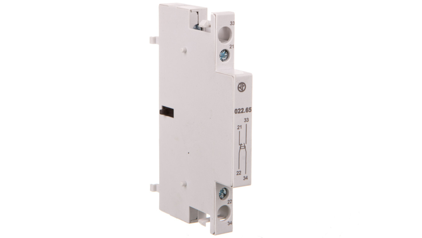 Auxiliary contact 1 NO 1 NC for contactor series 22 022.65 /T2UK