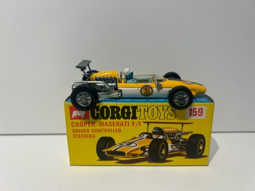 Corgi Toys 159 Cooper Maserati F1, originalverpackt, 60er Jahre. Selten, Vintage.