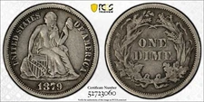1879 Seated Liberty Silver Dime 10C PCGS VF Detail - Scratch