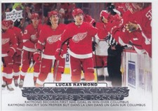 22/23 UD TIM HORTONS..LUCAS RAYMOND..HOCKEY TRIUMPHS..CARD # HT-15..RED WINGS