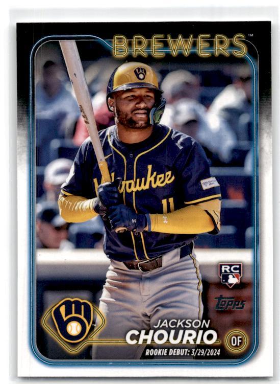 2024 Topps Update #US155 Jackson Chourio Milwaukee Brewers