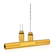 2 in 1 Cigar Draw Enhancer Needle Tool Cigar Punch& Holder Cigars Drill giftbox