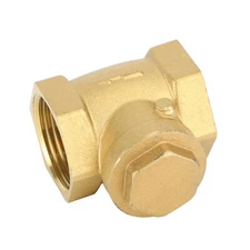 1" Female Thread Brass Horizontal DN25 One-Way Non-Return Swing Check Valve