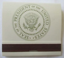 THE PRESIDENT OF THE UNITED STATES SEAL WHITE HOUSE UNION MADE MATCHBOOK - NEW