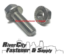 (25) 1/4-20x3/4 Serrated Hex Head Flange Bolt / Cap Screws 1/4 x 3/4 With Nuts