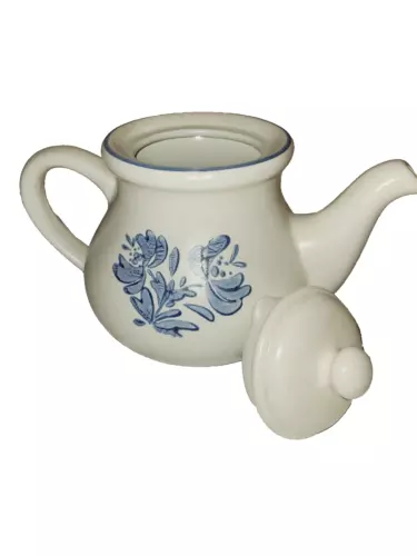 Pfaltzgraff Yorktowne 7-550 Teapot – Vintage Stoneware, 6-Cup Capacity, Exc.