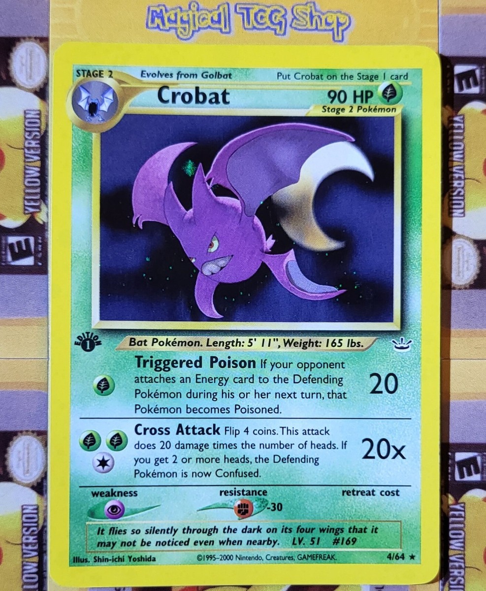 クロバット ホロ PSA9 1st Edition Prime Crobat Pokemon Crobat Neo Revelation 1st Edition Holo Rare 4/64