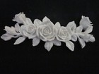 LG Vintage Victorian Plaster Rose Leaf Furniture Applique Onlay chic n shabby