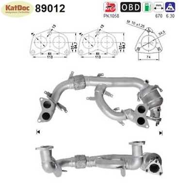   Katalysator für Subaru Impreza, 2.0i R AWD, 118kW, Euro 4