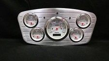 1933 1934 Ford Car 5 Gauge Dash Cluster White
