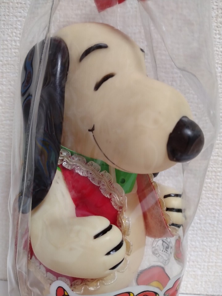 SNOOPY Snoopy Good This Toy Soft Vinyl Doll Pachi Period Showa Retro