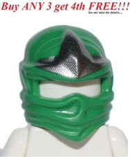 ☀️NEW Lego Ninjago Ninja Green HEAD WRAP ZX Lloyd Minifig Headwrap Hood Hat Gear