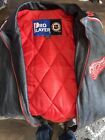 Vintage Pro Player Mens Leather Detroit Red Wings Hockey Nhl Jacket Size Xl