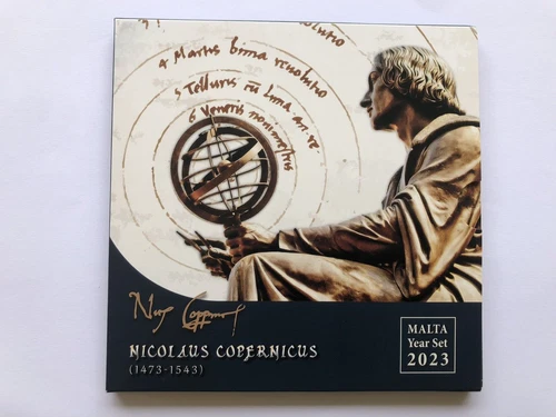 MALTA 2023 SERIE COMPLETA 1€c - 2€ COPERNICO 2 EURO FDC € - SPEDIZIONE INCLUSA!