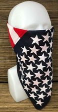 Classic Red White  Blue US Flag Biker Cotton Bandana 22" x 22" . ROTHCO 4150