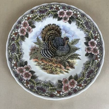 Churchill Myott Factory Thanksgiving Salad Plate 8” Columbia Plate Decor READ