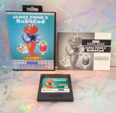 Sega Game Gear James Pond 2 Boxed Neu Clam Case