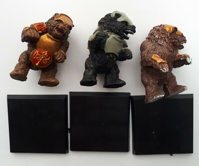 DWARF BEARS x3 CONVERTED WITH ARMOUR - UNFINISHED PROJECT D&D CAVE BEARS