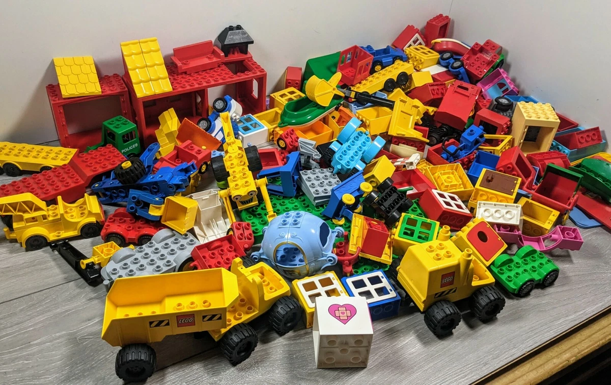 Lego Duplo giant bundle car building truck fire window trailer vintage 5.8kg