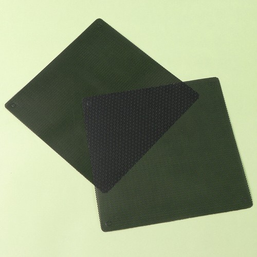2 Pcs PVC Square Computer Mesh Cover for Chassis Fan (14x14cm) - Photo 4/12