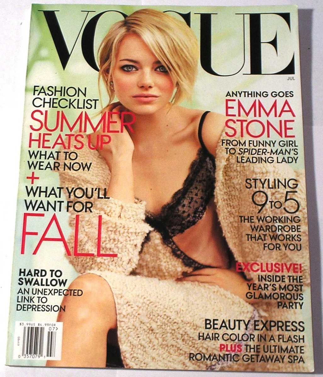 VOGUE July 2012 EMMA STONE Bright Clean Copy Issue