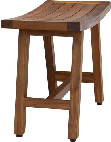 Patented 24" Asia® Lotus Teak Shower Bench - 第 8/11 張圖片
