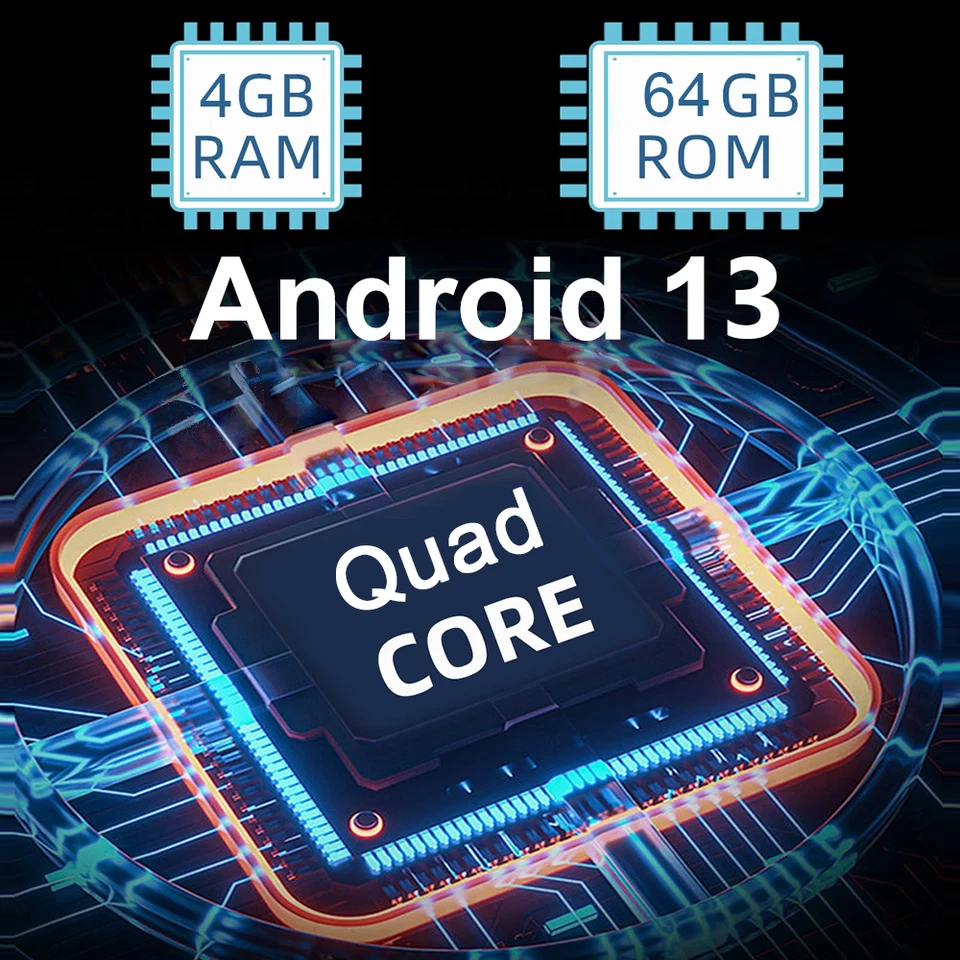 10.1'' 4+64GB Android 13 Car Stereo Radio 2Din IPS CarPlay BT GPS Wifi Head Unit - Image 2 of 4