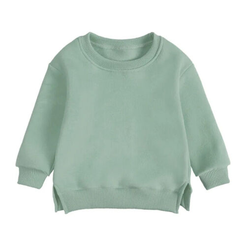 Baby Jungen Mädchen warme Fleece Oberbekleidung solides Sweatshirt Tops Kinder Jacke Pullover - Bild 9 von 32