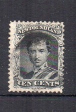 Canada Terre-Neuve 1865-70 10c Noir FU