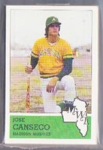 1983 FRITSCH MADISON MUSKIES SET - A's - Jose CANSECO  - #A2L_#4L