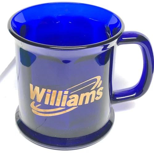 Vintage Libbey Cobalt Blue Glass 12oz Coffee Mug Made In USA Williams Company OK