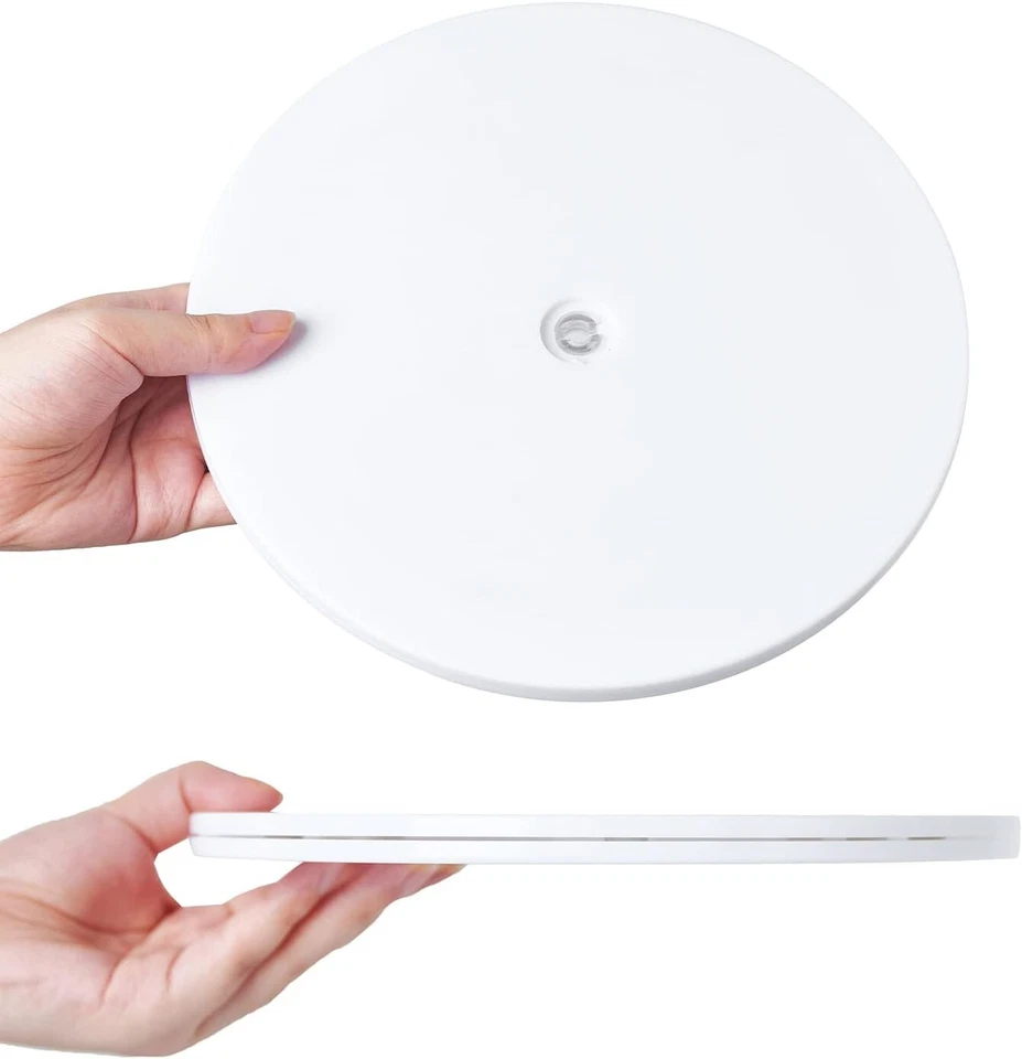 Bandeja giratoria de rodamiento de bolas de acrílico blanco Lazy Susan de 6 pulgadas para Spice R Foto 2 de 4