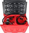 Portable 48 Gallon Fuel Tank with Pump for Gasoline & Diesel, 12V DC Pump