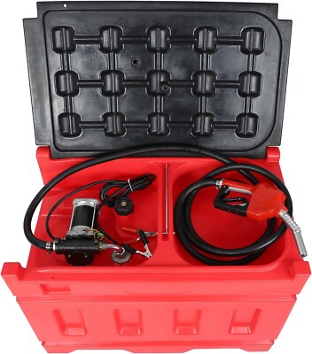 #ad Portable 48 Gallon Fuel Tank with Pump for Gasoline amp; Diesel 12V DC Pump $478.64