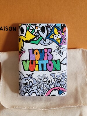 Louis Vuitton Graffiti POCKET ORGANIZER Giant Monogram MultiColor Wallet New Box