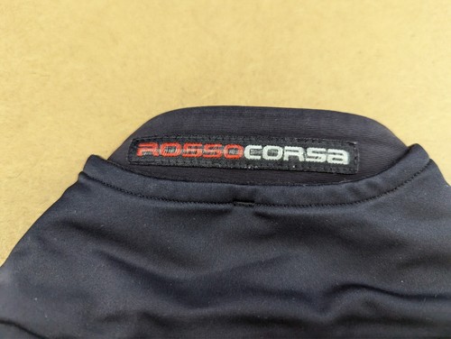Castelli Rosso Corsa Mens Jacket 2XL Gore Windstopper Black Full Zip Cycling - Picture 12 of 13