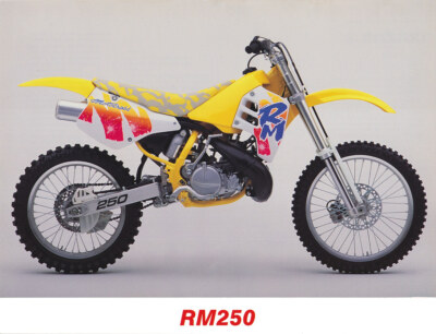 1991 Suzuki RM250 rm250 Graphics decals glossy thick laminate fast