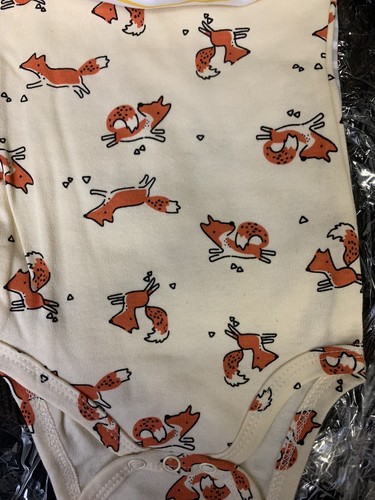 5pk Long Sleeve Bodysuits - 9 months - Fox/Camping - Picture 3 of 7