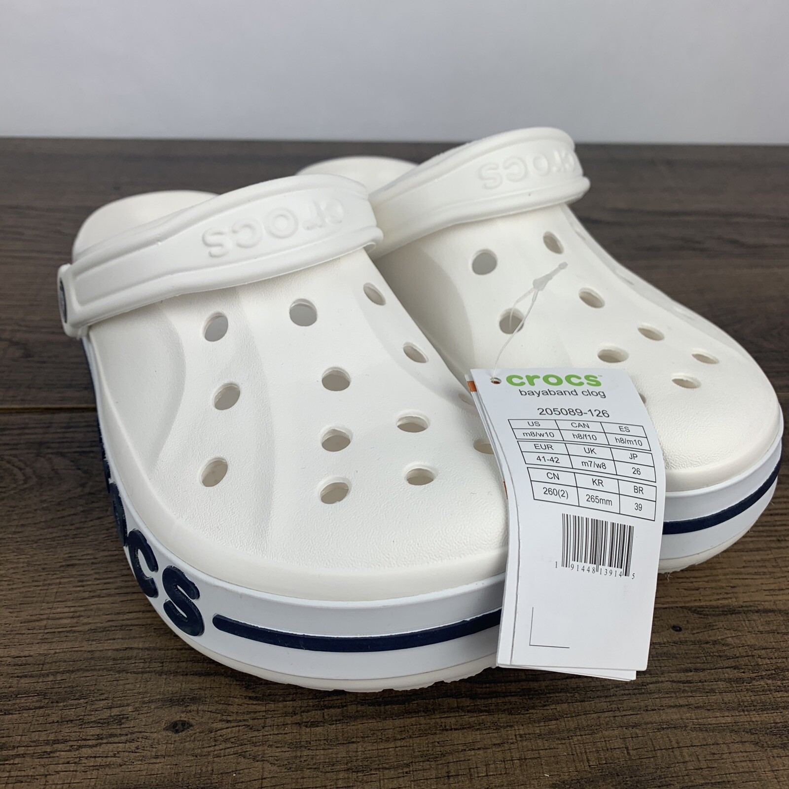 white crocs size 11