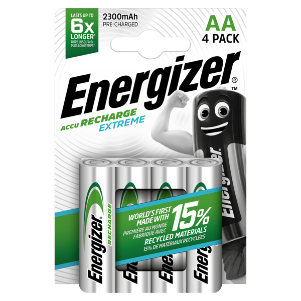 Rechargeable AA Batteries *Energizer Extreme* AA HR6 2300mAh x 4 *Latest Gen* - Image 2