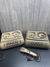 Dejur Grundig and Janrus Pair Stenorette Vintage for parts read below