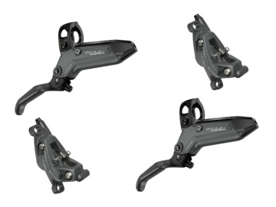 SRAM Level Bronze Stealth 4 Kolben Scheibenbremsen Set - Grau