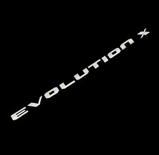 Trunk Lid Badge Emblem For Mitsubishi Lancer Evo Evolution X 10 Letters Chrome