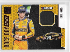 ERIK JONES 2019 DONRUSS RACE DAY RELICS RED BLACK SUIT (NON-SERIAL VAULT CARD)